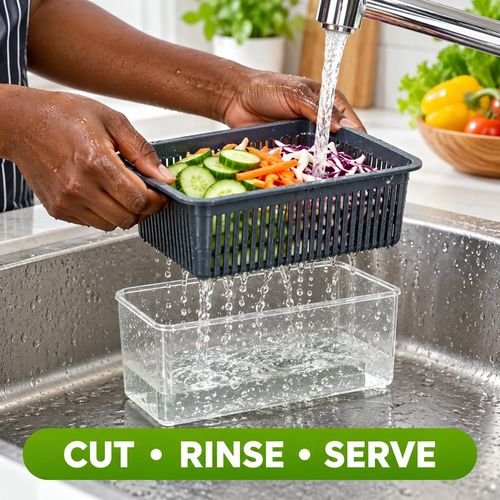 🇬🇭🔥 Ghana Kitchen Essential! 16-Piece Multifunction Vegetable Slicer & Chopper 🥗🥕🥔 | Dicer, Julienne Cutter, Grater & Shredder Set 🏠🔪✨