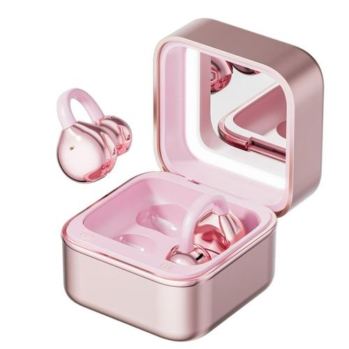 Mirror Case Bluetooth Earphones Listen to Music While Touching Up Makeup Selfie Lighting Your Portable Beauty Gadget