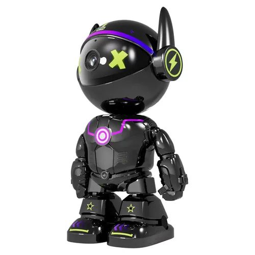 Black Robot Surveillance Camera – Smart Home Security Camera with Motion Detection