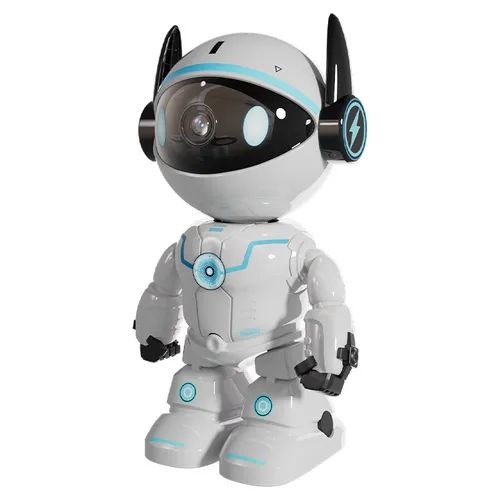 Black Robot Surveillance Camera – Smart Home Security Camera with Motion Detection