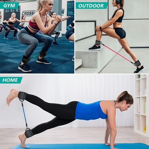 5-Piece Adjustable Ankle Resistance Band Set for Fitness & Yoga Accra Next-Day Delivery 🚚 | Cash on Delivery 💰