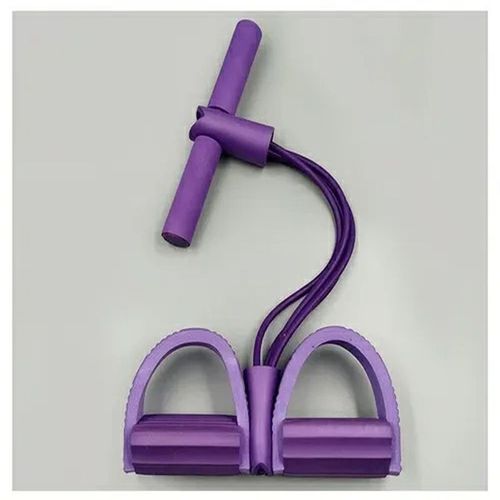 Pedal Resistance Band– 4 Tube Pedal Ankle Puller for Home Workout, Yoga & Strength Training
