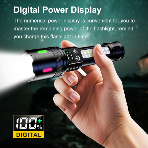 Ultra-bright multi-functional rechargeable mini flashlight