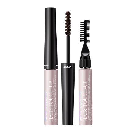 sheloves White Hair Touch-Up Stick for Covering Gray Roots, Non-Staining, Non-Permanent Hair Color, Waterproof, Black Hair Stick, 2 Pieces