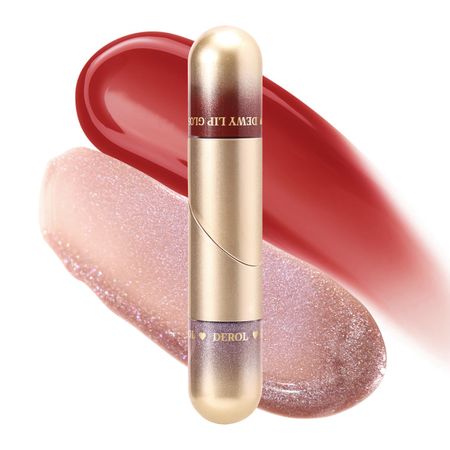 DEROL Dual-Tube Lip Gloss Mirror Lip Stain