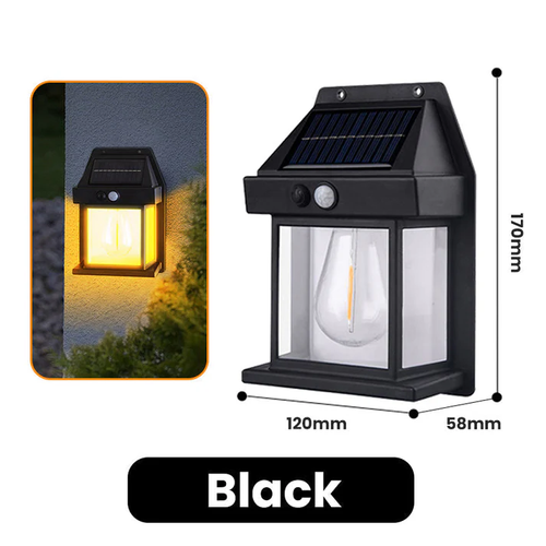 🔥 Tungsten solar wall light with motion sensor