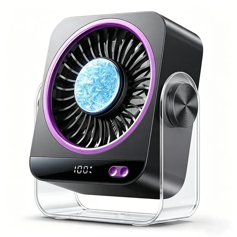 Portable Fan, Cool Tech Gadgets Compact USB-Powered Mini Portable Fan with 199 Speeds Turbo Airflow, Digital Display, Ultra Quiet USB Rechargeable for Bedroom, Office Travel, Cooling Sleep