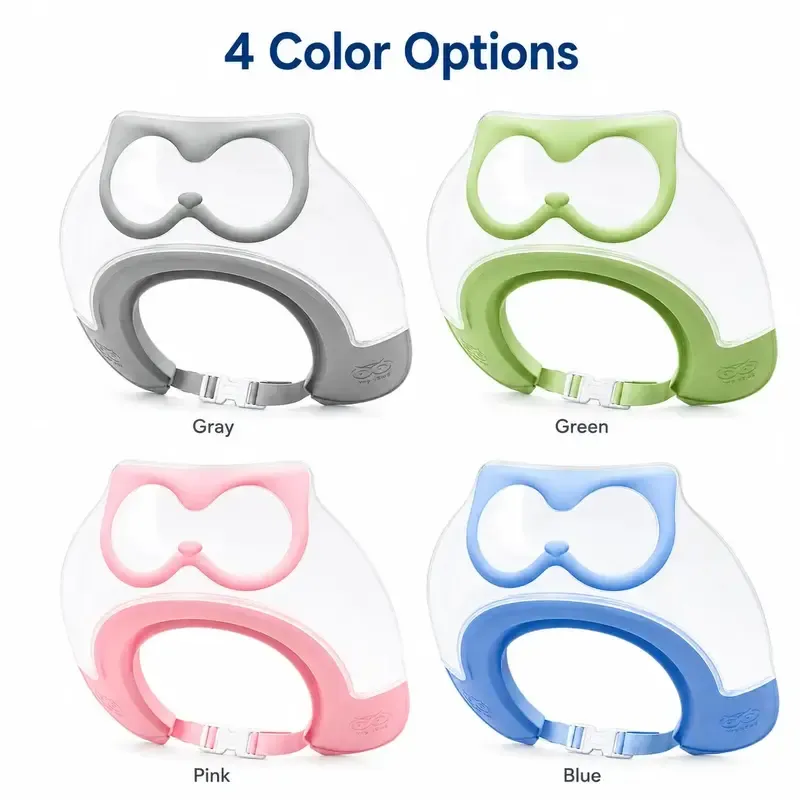 2026 Upgrade Adjustable Baby Shower Cap with Clear Splash Guard, Soft Reusable Shampoo Visor, Eye & Ear Protection Bath Accessory for Toddlers