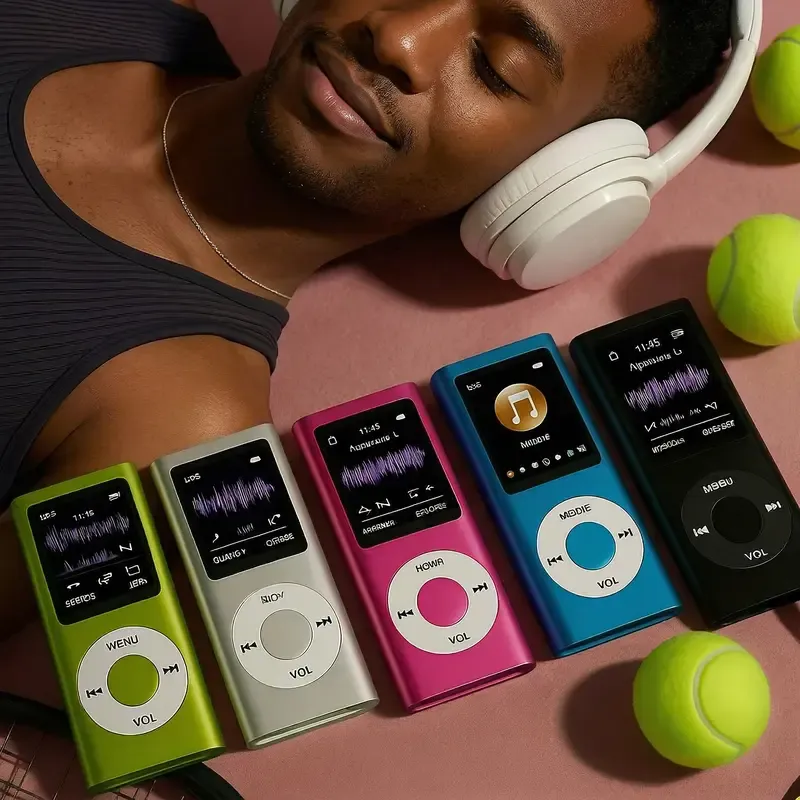 Compact Multi-Function MP3 Player - Portable Digital Audio Device with LCD Screen, No Built-In Memory (TF Card Not Included), Headphone Jack, Offline Playback, Audios Support, Headphones Compatible, Student Tools, Gifts for Adults Mens Gifts,familyfun
