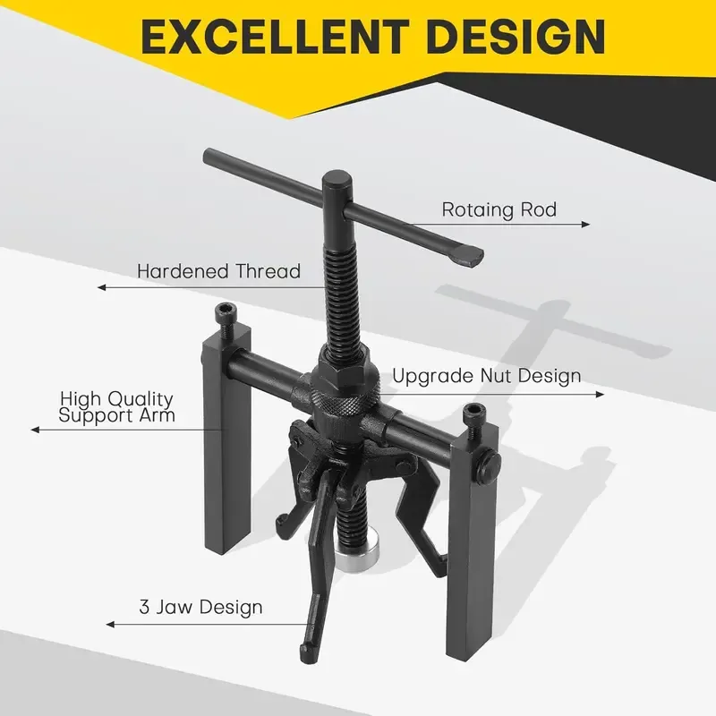 Bearing Puller, Car Inner Bearing Gear 3 Claw Puller, Handheld Tool for Automotive Repair, Automotive Repair Tools, Industrial & Machinery Maintenance