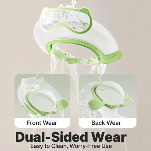 2026 Upgrade Adjustable Baby Shower Cap with Clear Splash Guard, Soft Reusable Shampoo Visor, Eye & Ear Protection Bath Accessory for Toddlers