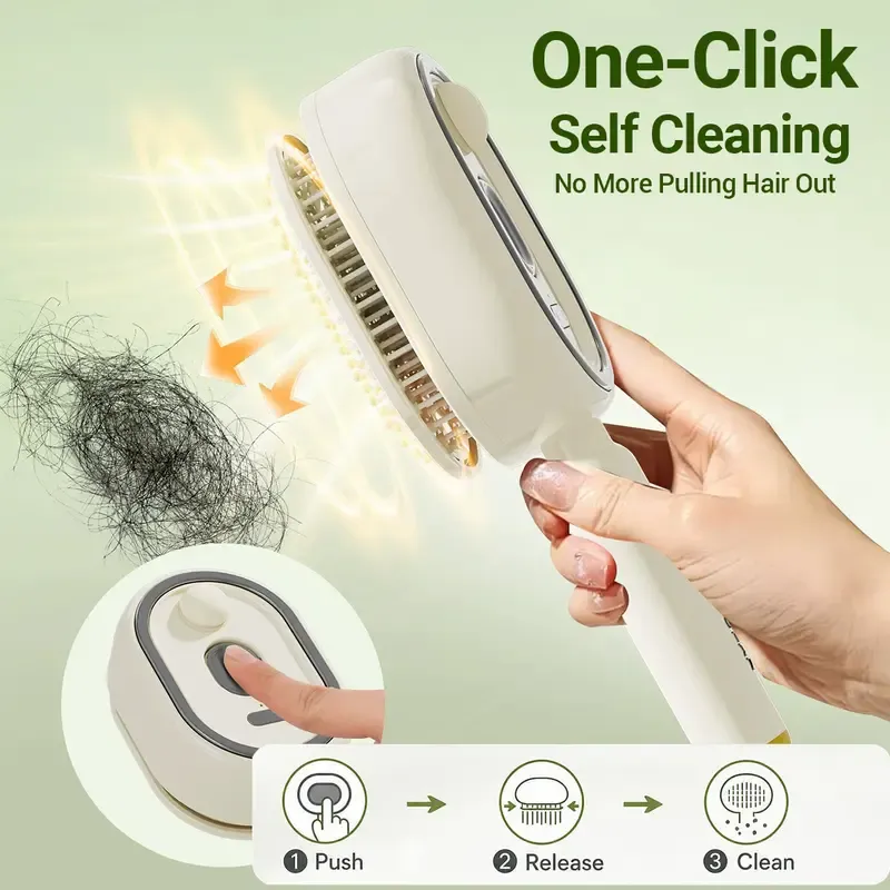Electric spray air cushion massage comb, self-cleaning, anti-tangling, anti-static, with a hairbrush attachment, combined with essential oil atomizing aromatherapy, cares for hair, a gift for ladies, Scalp Brush, Anti tangle brushes