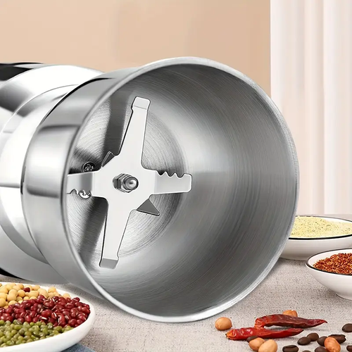 220V European Standard Household Small Grinder, Electric Pepper Powder Machine, Small Grain And Cereal Chinese Herbal Medicine Dry Grinding Wall Breaker, Coffee Bean Dry Grinder