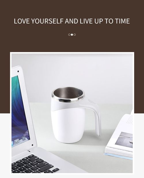 USB Auto Stirring Mug Magnetic Mug Stainless Steel Mug Coffee Mug