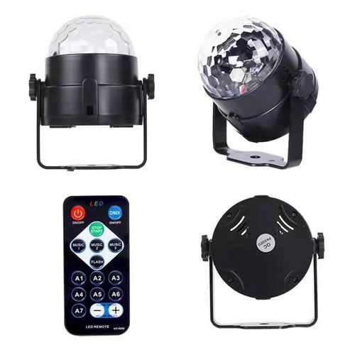 LED Rechargeable Christmas Magic Ball RGB Disco Party Flash Light DJ