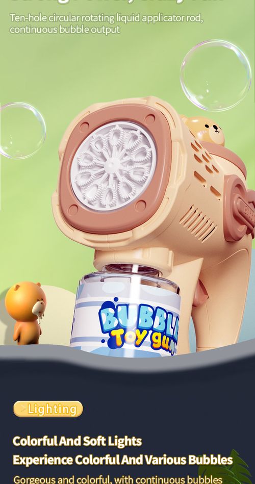 Hot sale bubble machine automatic gatling bubble gun light up children's toys