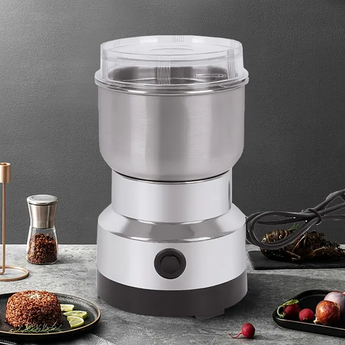 220V European Standard Household Small Grinder, Electric Pepper Powder Machine, Small Grain And Cereal Chinese Herbal Medicine Dry Grinding Wall Breaker, Coffee Bean Dry Grinder