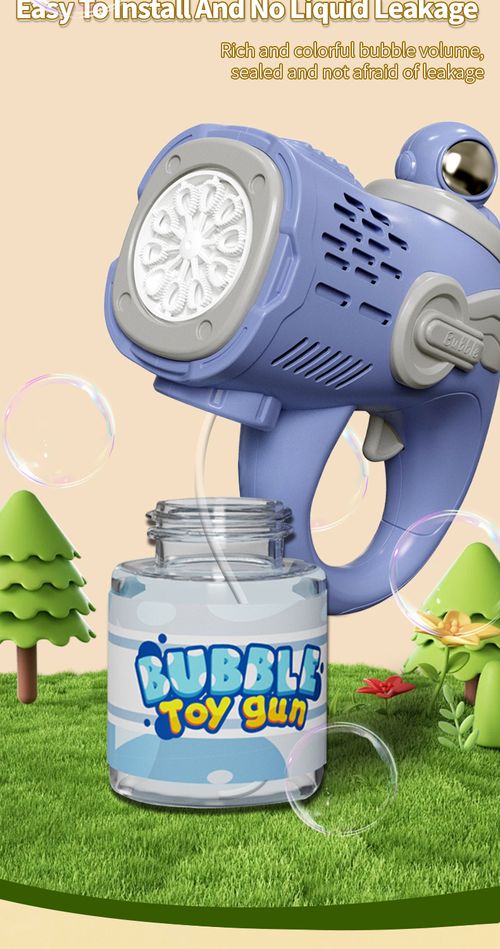 Hot sale bubble machine automatic gatling bubble gun light up children's toys