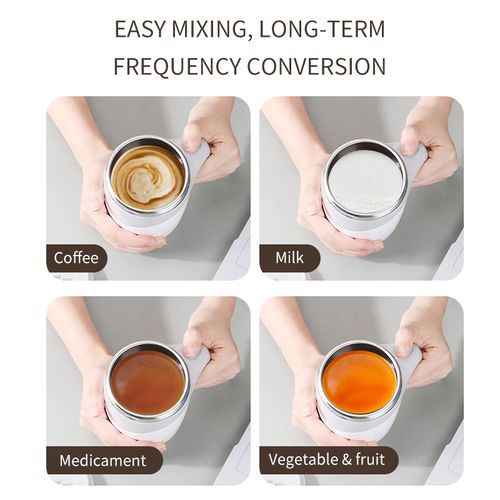 USB Auto Stirring Mug Magnetic Mug Stainless Steel Mug Coffee Mug