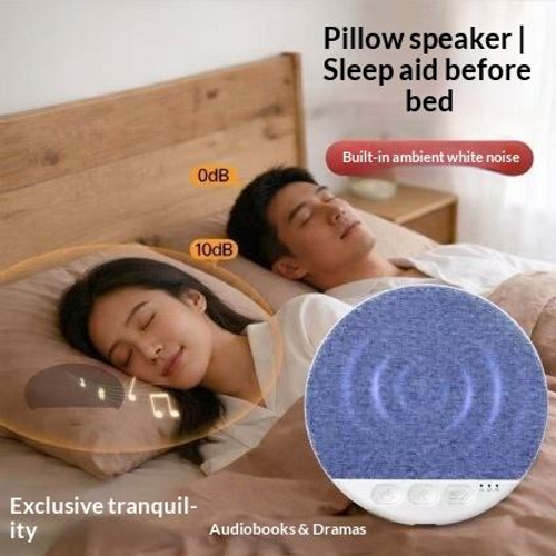 Bedside Audio Pillow Speaker — Plays Audio Discs & Bluetooth Audio — Sleep Timer Function