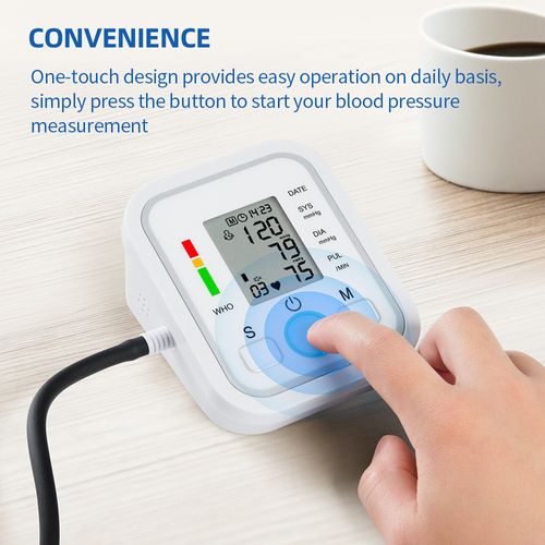Fully automatic electric digital upper arm electronic sphygmomanometer digital blood pressure monitor