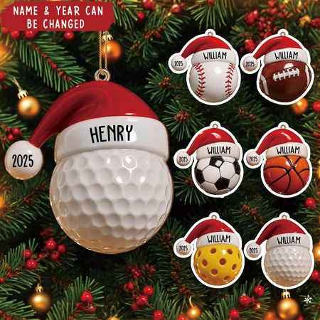 Personalized Sports Softball Athlete Wood Ornament, Gift For Athletes And Coaches