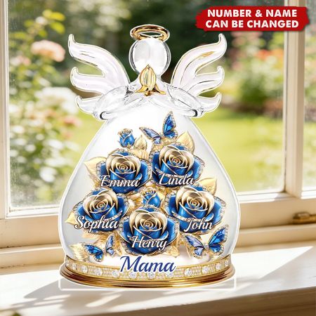 Acrylic Plaque - Personalized Mother Day Gifts For Mom, Grandma - An Angel Embrace Of Love