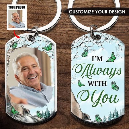 Personalized Memorial Keychain: Carry Their Love Always ❤️