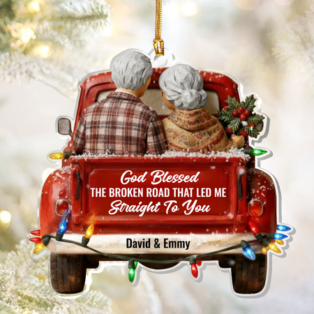 Straight To You - Personalized 1-Layer Acrylic Ornament