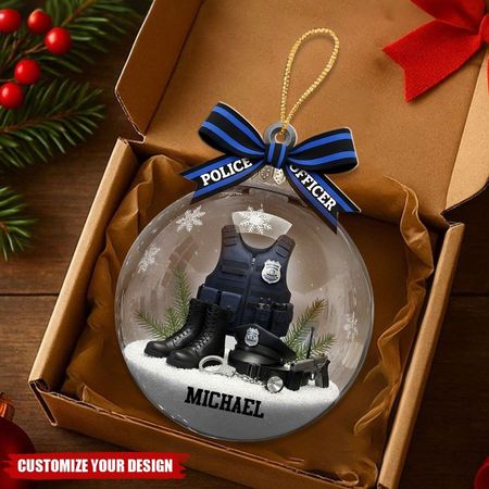 Proud Police Officer - Personalized Police Officer Ornament
