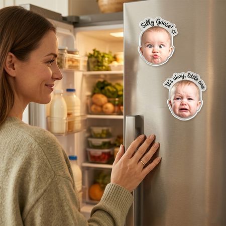 Personalized Custom Baby Photo Fridge Magnet