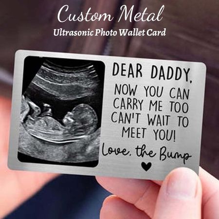 Custom Metal Ultrasonic Photo Wallet Card