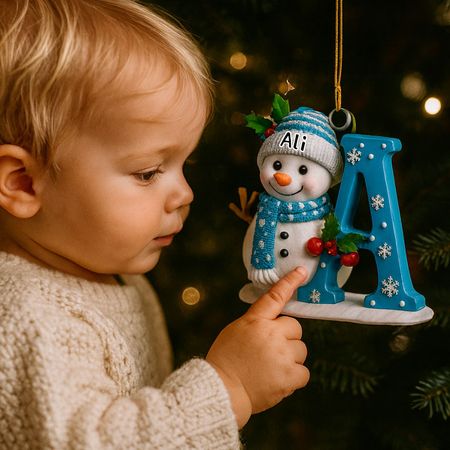 Snowman Merry Christmas - Personalized 1-Layer Acrylic Ornament