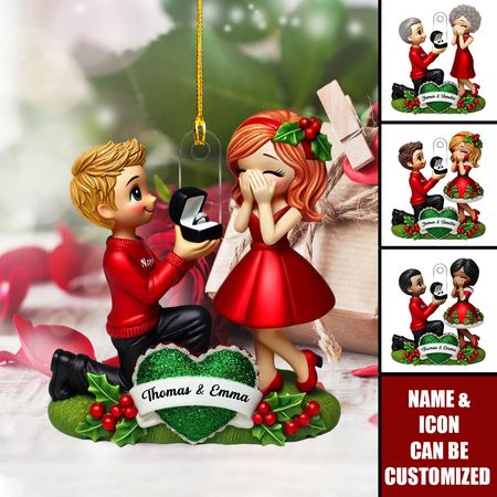 Personalized Proposal Ornament: Your Love Story, Ornamented 💍🎄