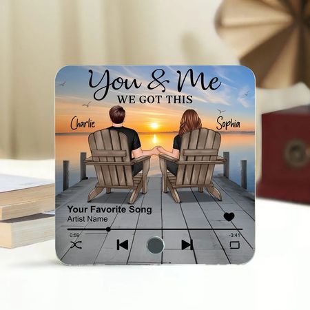 Custom Acrylic Music Magnets Anniversary And Valentine's Day Couple Gifts