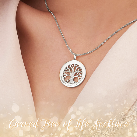 Personalized Tree of Life Pendant Necklace – A Timeless Gift of Family and Roots