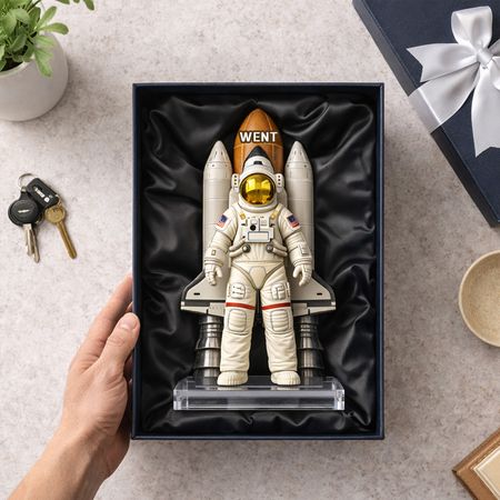 Personalized Astronaut Acrylic Plaque | Custom Name Space Explorer Keepsake
