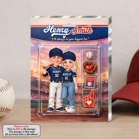 I'll Always Be Your Biggest Fan - Personalized Custom Shaped Acrylic Plaque