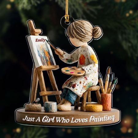 Little Artists Creative Moment - Personalized 1-Layer Acrylic Ornament