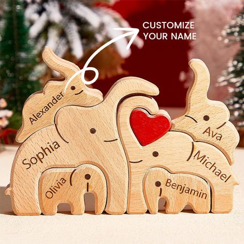 Customized Elephant Family