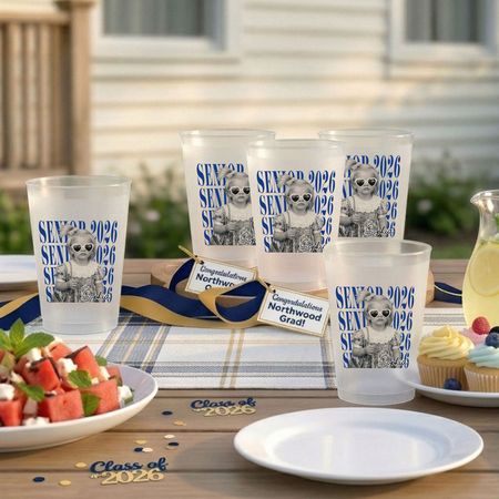 Senior Custom Vintage Photo - Personalized Cups