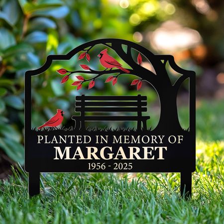 Not A Day Goes By That You Are Not Missed - Personalized Metal Garden Stake