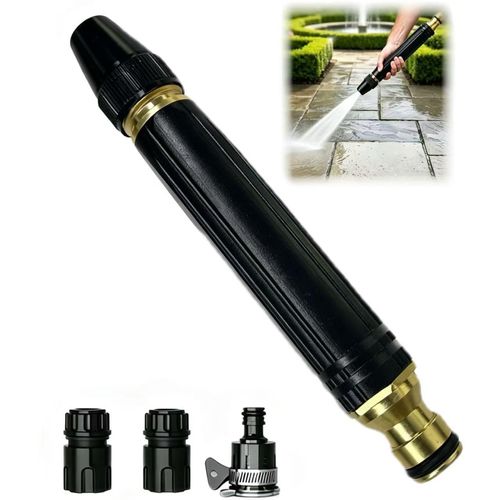 Upgrade Home High Pressure Car Wash Water Gun, 2026 New Adjustable Booster High Pressure Hose Nozzle，Adjustable Spray Patterns, for Watering Plants and Vegetables, and Car Washing