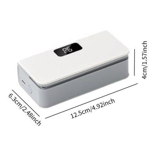 Mini Bag Sealer Package Resealer, Digital Display with Cutter, Sealing Machine for Tea Bags, Snack Bags, Food Storage Bags, white