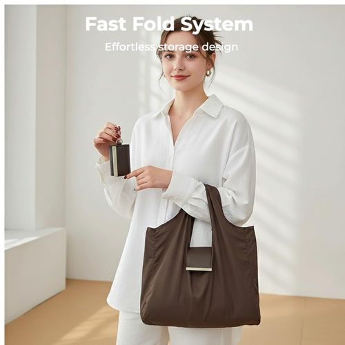 Portable Foldable Keychain Tote Bag |Collapsible Reusable Bag Keychain|Portable Ins Style Large Capacity Shopping Bag