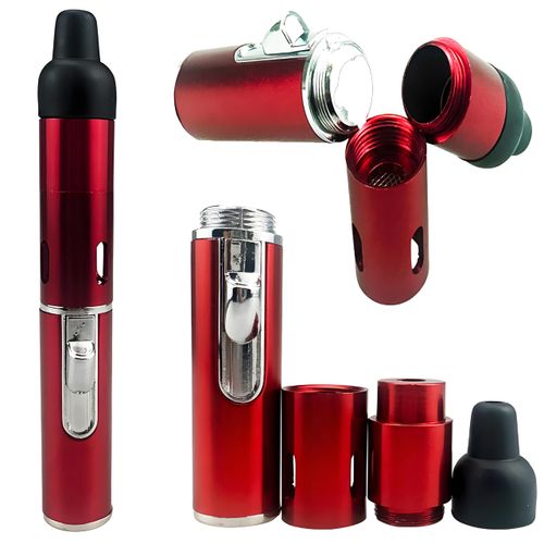 Butane Torch Lighter, Metal All-in-One Tube Built-in Detachable Refillable Butane Torch Handheld Lighter