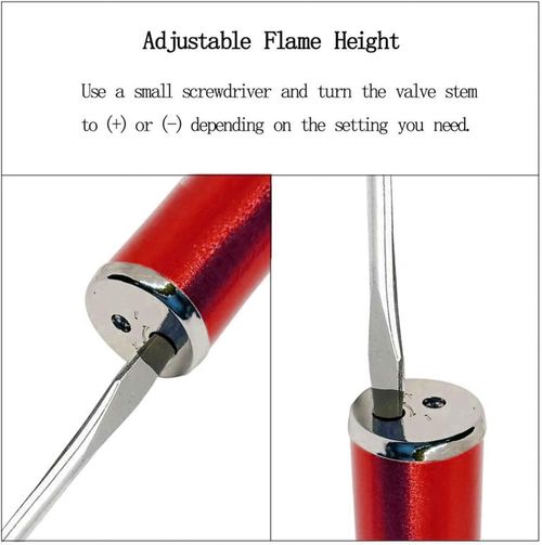 Butane Torch Lighter, Metal All-in-One Tube Built-in Detachable Refillable Butane Torch Handheld Lighter