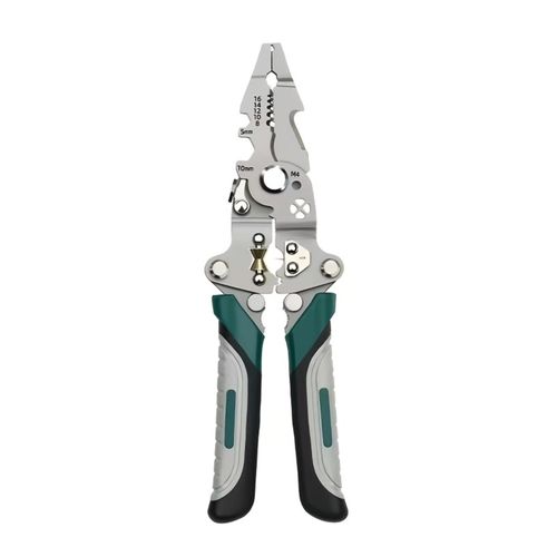 16 in 1 Multi Tool Multifunctional Folding Pliers Heavy-Duty Collapsible Electrician's Wire Stripper, Crimper & -Grade High Carbon Steel Tool Suitable for All Electrical Work, Precision Wire Strippin