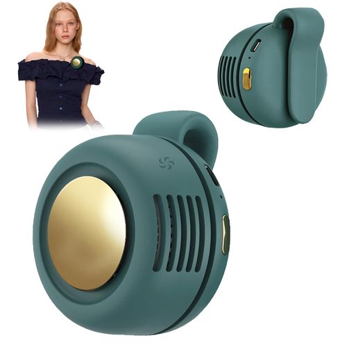 Portable Clip-On Fan, Mini USB Rechargeable 360° Rotatable Fan, 3-Speed Silent Mini Bladeless Fans