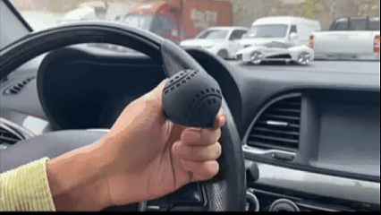 New Generation Silicone Steering Wheel Knob, Anti-Slip Boat Steering Wheel Knob, Universal for Cars, Trucks, Boat, Tractors(Black) KRT-SWK1B